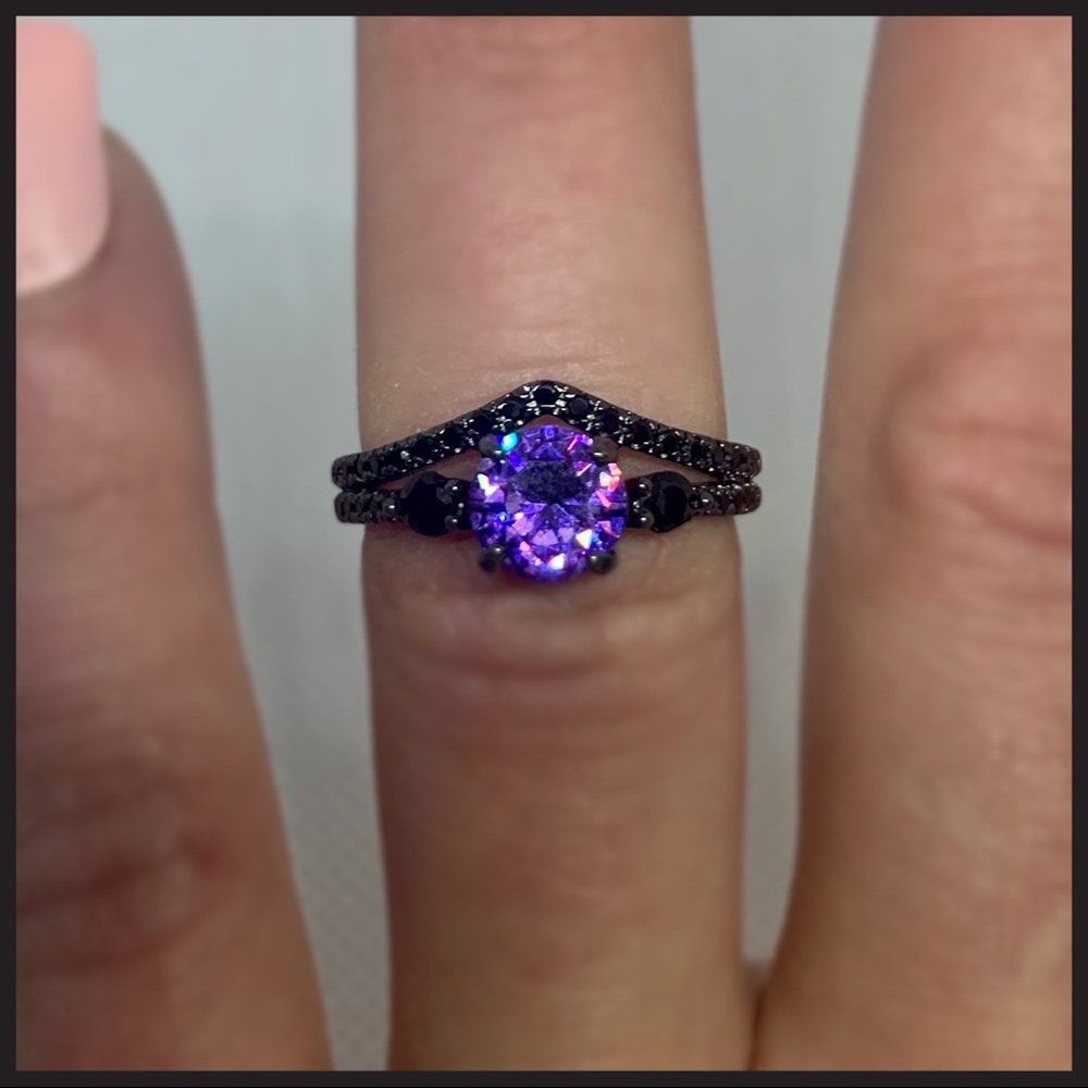 Gorgeous Violet CZ Ring